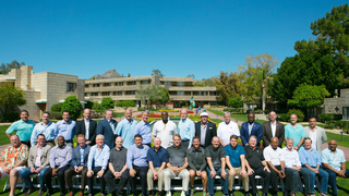 Andy Reid Is In Lounge Mode In The NFL's Coaches Photo
